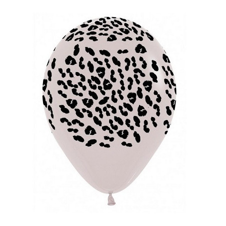 Ballons motif cheetah / guépard beige et noir