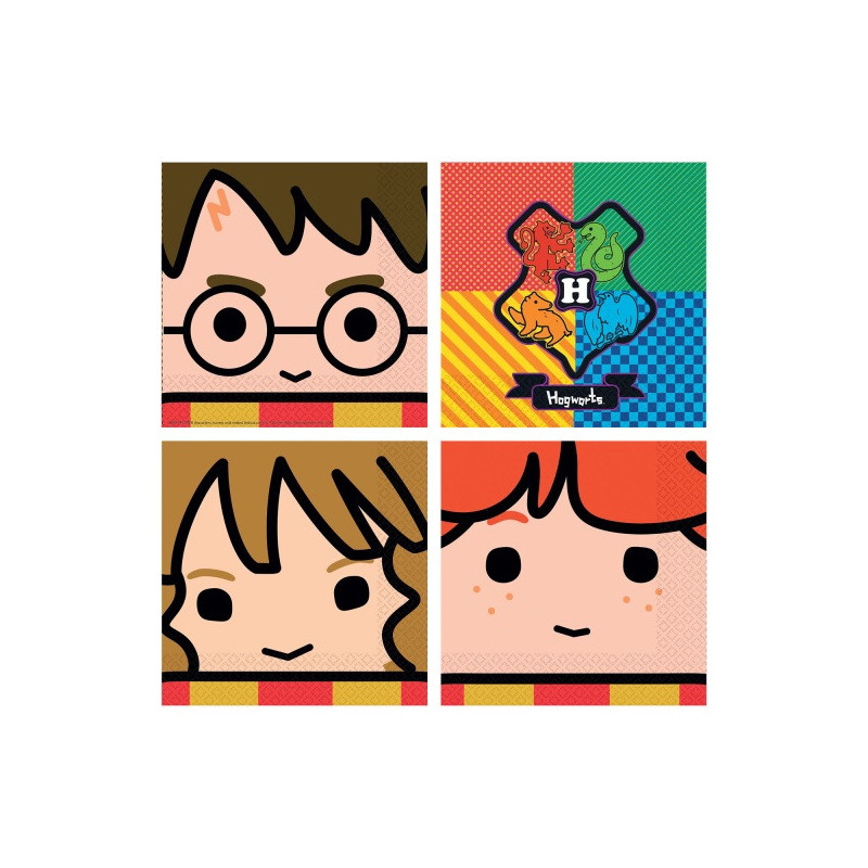 Grandes serviettes Harry Potter en Papier