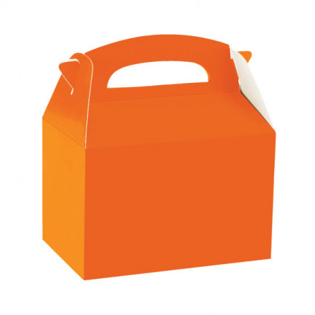 Lunch box en orange à l'unité