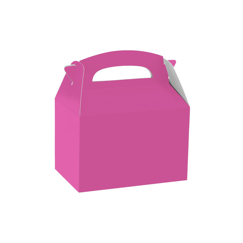Boite happy meal en rose framboise