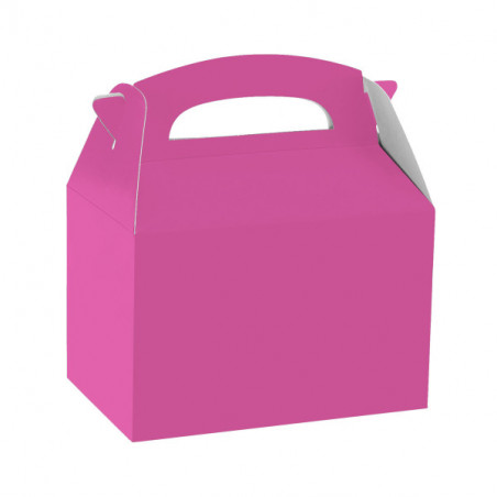 Boite happy meal en rose framboise