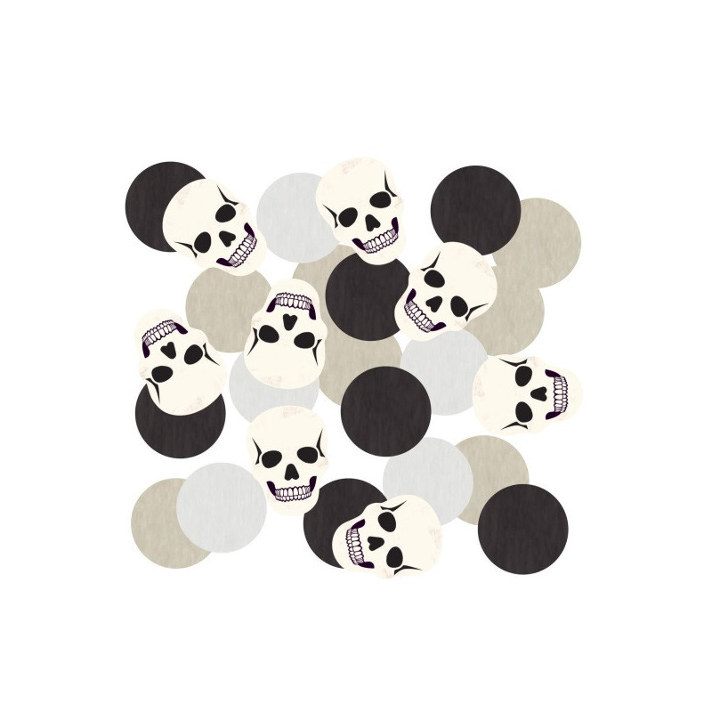 Confettis Tête de mort