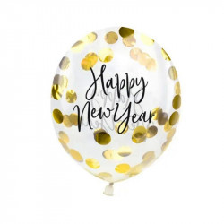 Décoration Nouvel An Ballons Confettis Happy New Year