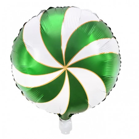 Ballon Rond en Alu - Vert et Blanc