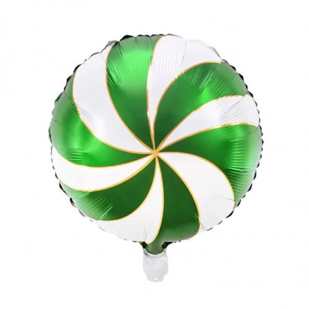 Ballon Rond en Alu - Vert et Blanc