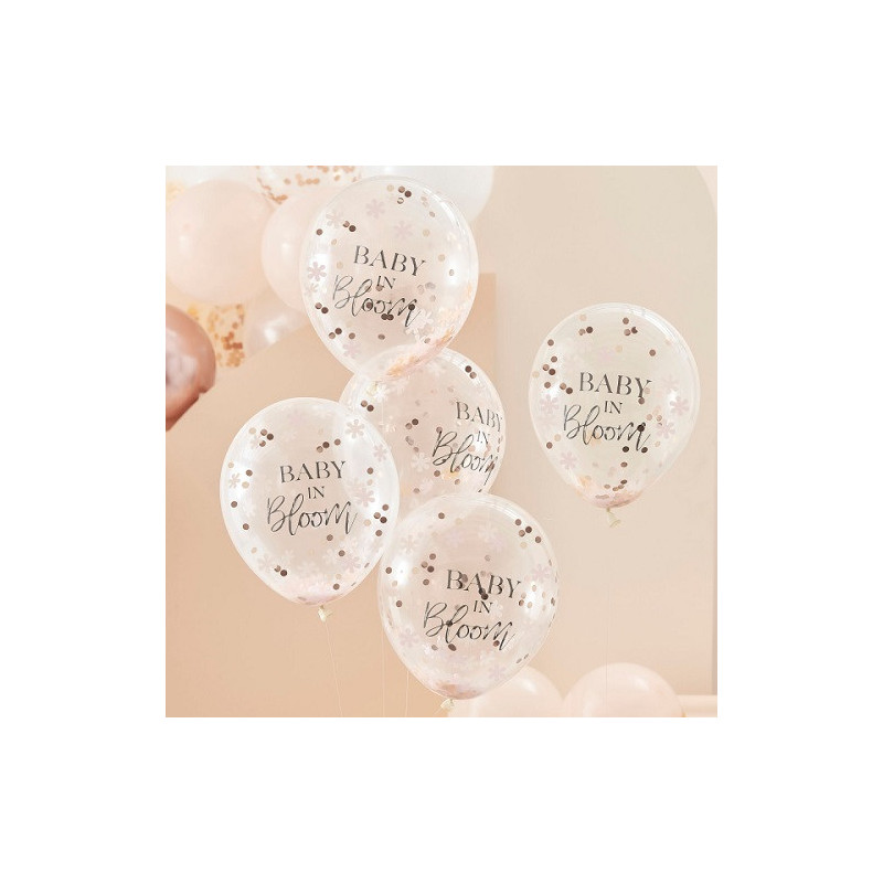 ballons confettis Baby in Bloom