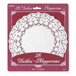 napperons dentelle buffet de fêtes
