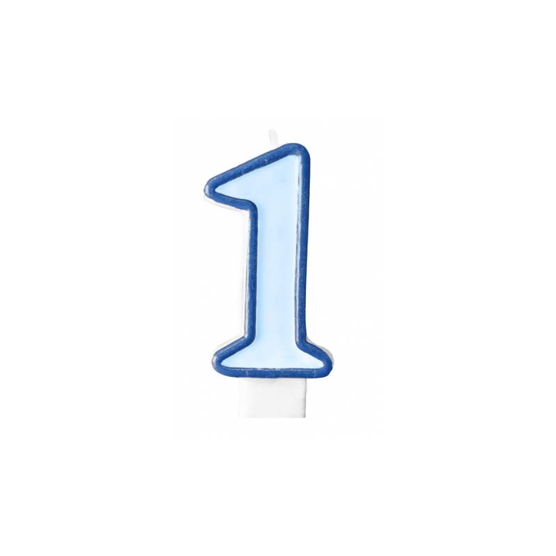 Bougies d'anniversaire Numéro 5,3D Bleu Bougie Chiffre 5,sirene