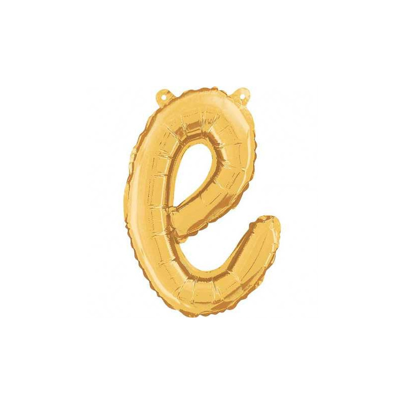 ballon lettre dorée pour décoration de fête mylar manuscrite