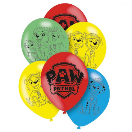 Ballons latex Pat Patrouille Anniversaire