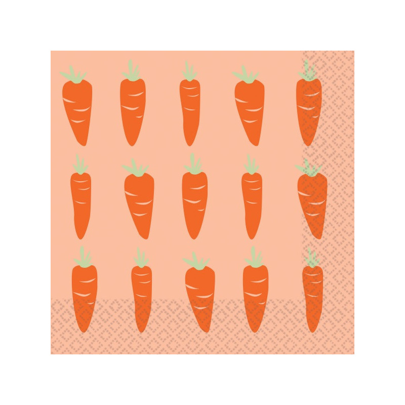 Serviettes en papier carottes