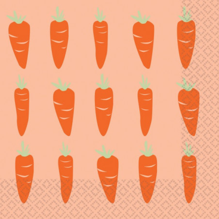 Serviettes en papier carottes