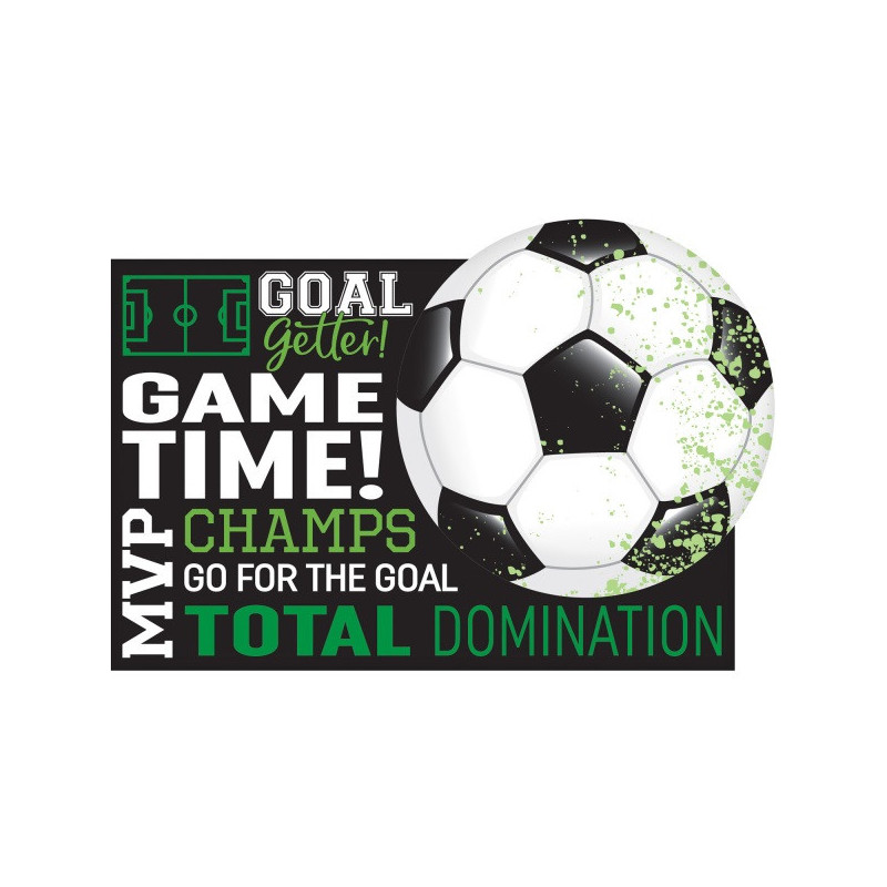 Invitation Anniversaire Thème Football Ballon de Foot