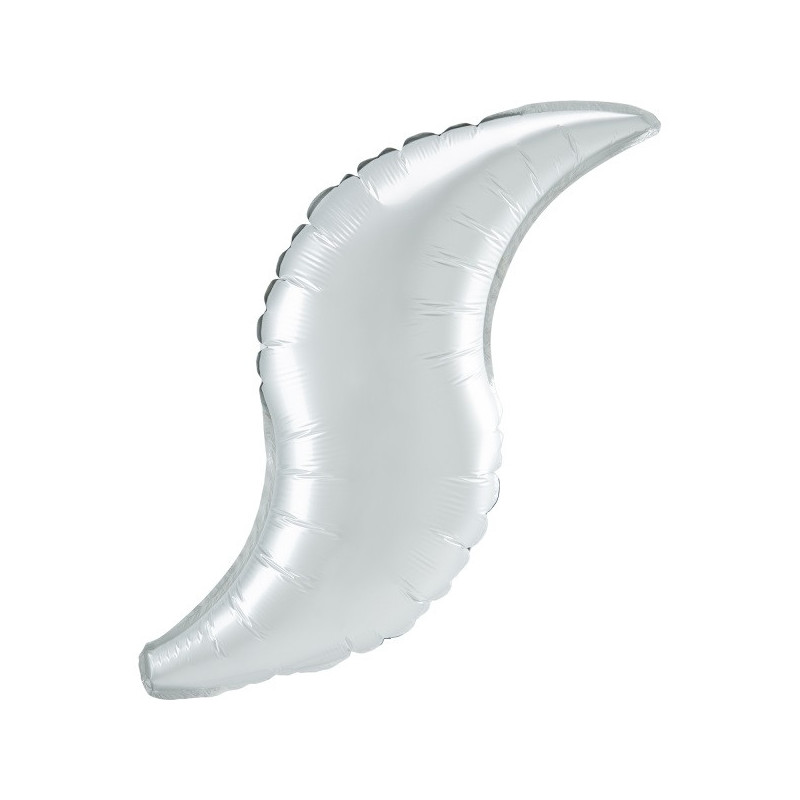 Ballon queue de sirène blanche