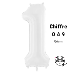 Ballon Aluminium Chiffre 2 Or 86 cm - décorations