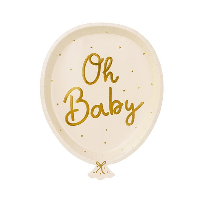 Grandes assiettes en forme de ballon