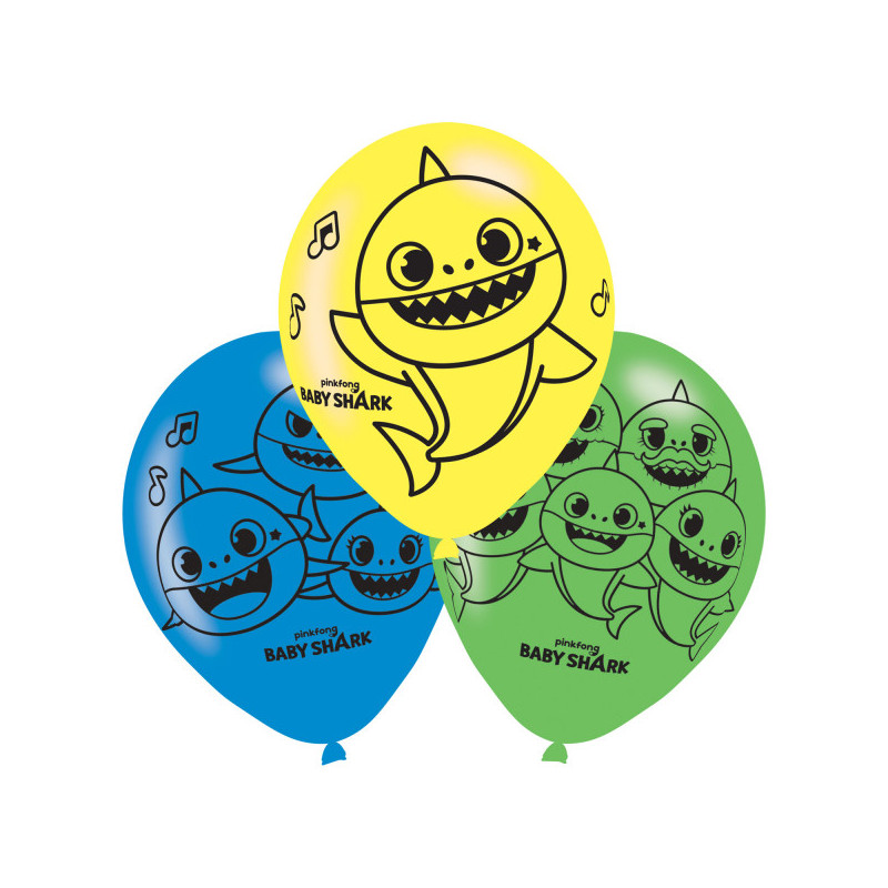 ballons latex baby shark