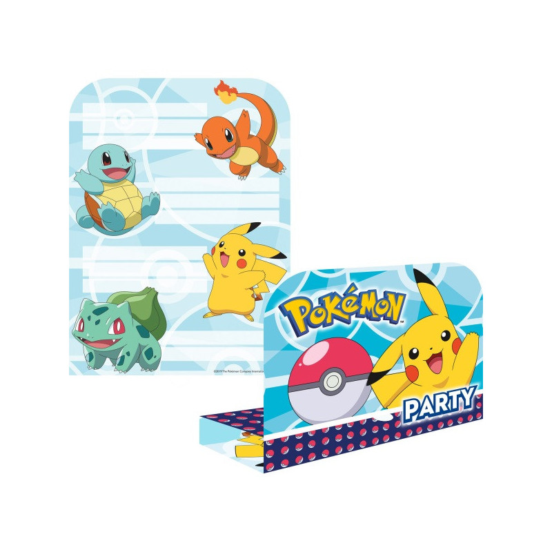 Invitations Pokemon Anniversaire