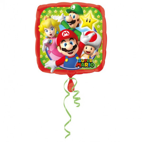 décoration ballon alu Super Mario et amis