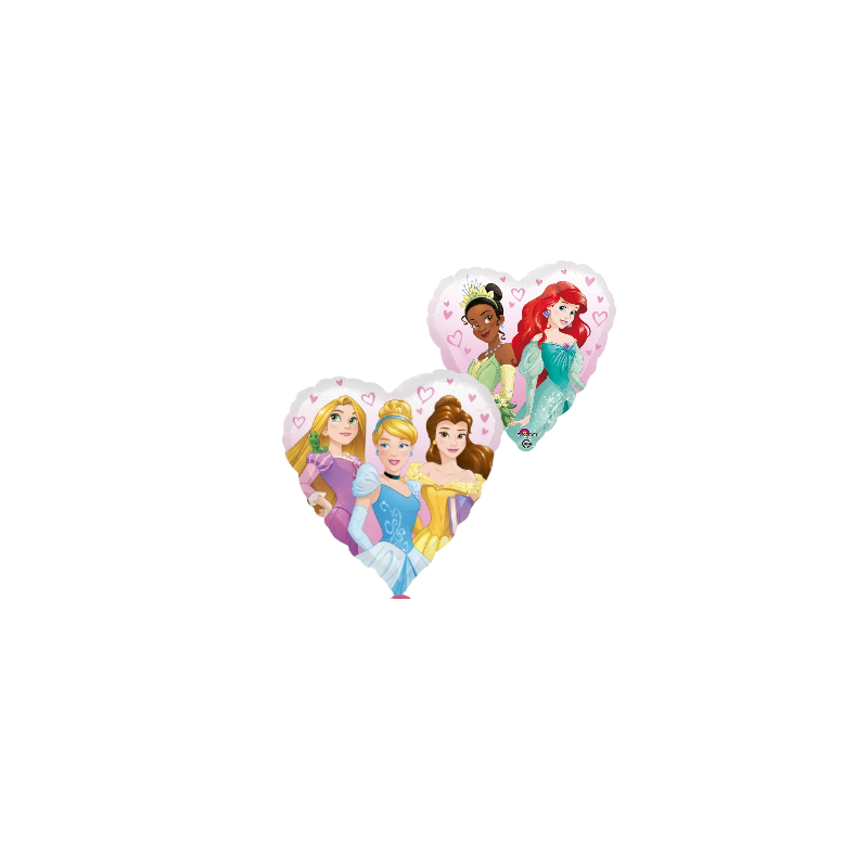 Ballon Coeur Anniversaire Princesse Disney