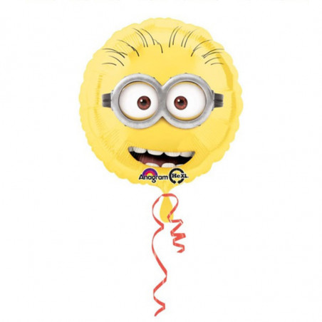 ballon minion en alu rond