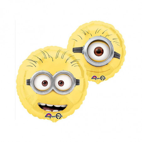 Ballon rond minion - deux faces