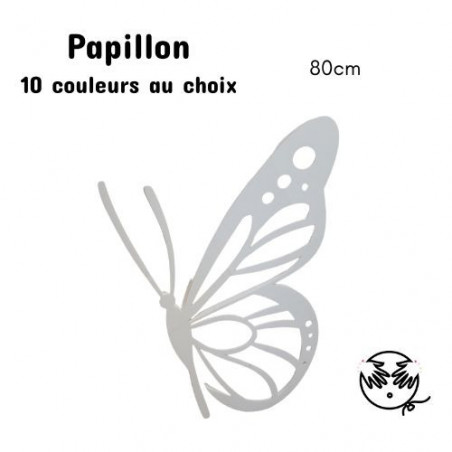 Grand papillon figurine décor événementiel - 80cm de hauteur