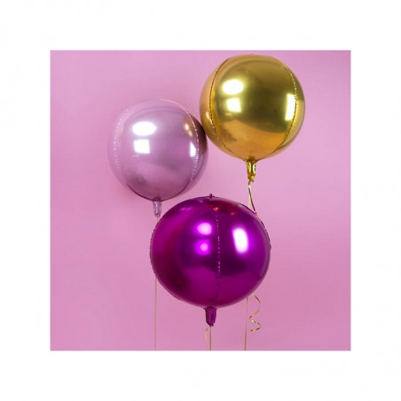 Ballon Rond Orb Rose Fushia