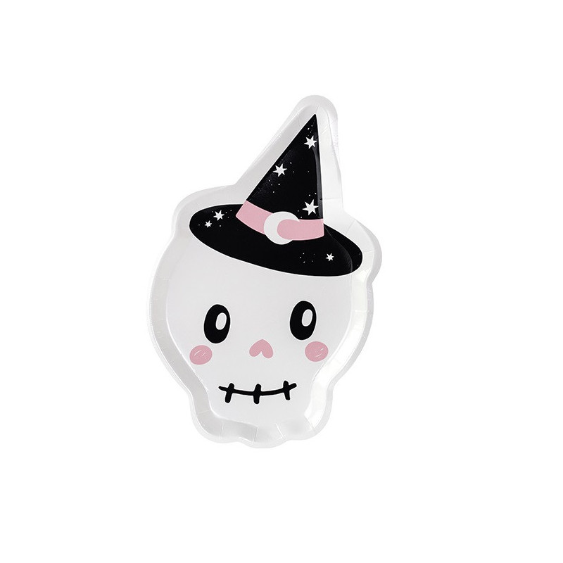 Assiettes en forme de crâne