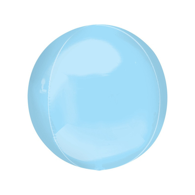 ballon miroir bleu clair