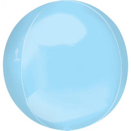 ballon miroir bleu clair