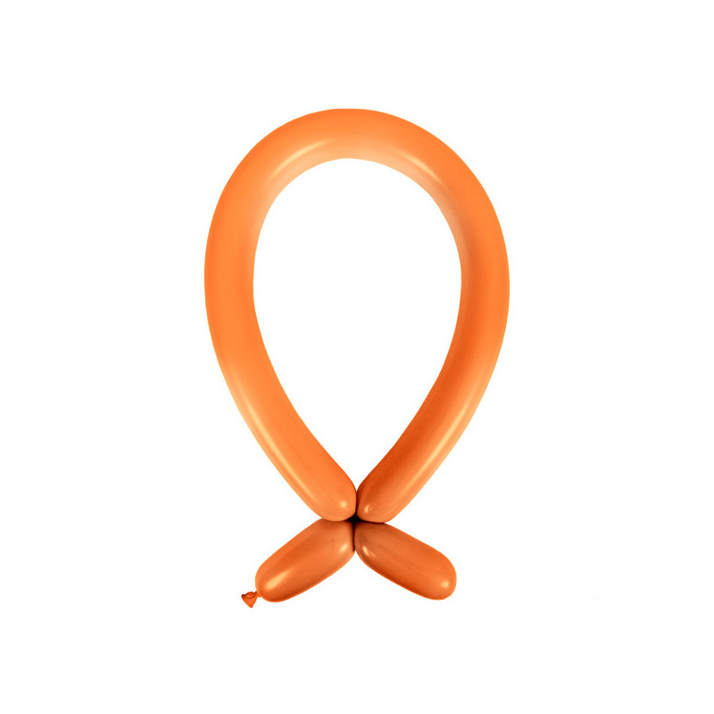 100 ballons à sculpter - premium - orange