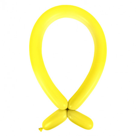 100 ballons à sculpter - premium - jaune