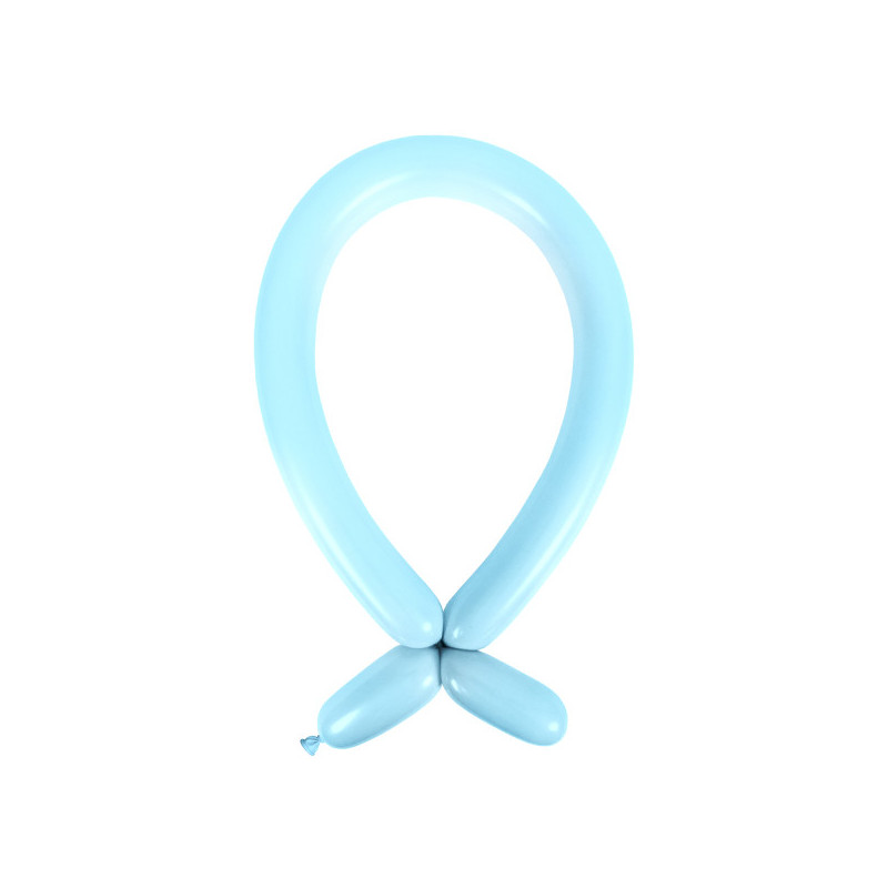 100 ballons à sculpter - premium - bleu clair
