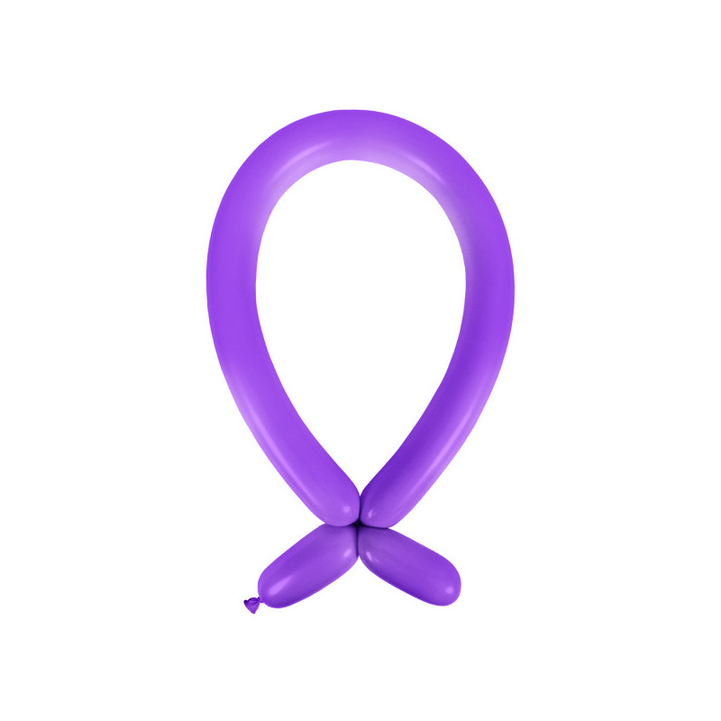 100 ballons à sculpter - premium - violet
