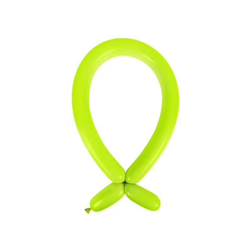 100 Ballons à Sculpter Vert Anis - Accessoires pro