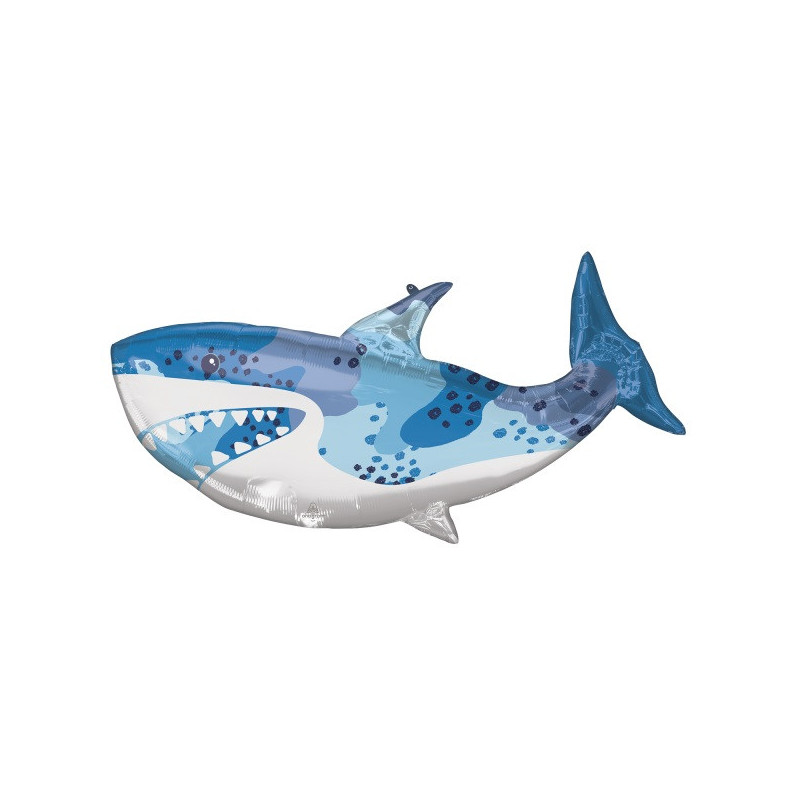 Ballon Hélium Géant en Forme de Dauphin Bleu