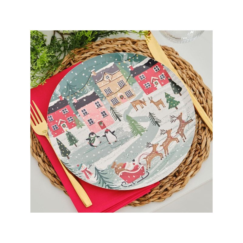 Grandes Assiettes Table de Noël