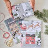 Feuilles papier cadeaux imprimés "village de Noël" Feuilles papier cadeaux imprimés "village de Noël"