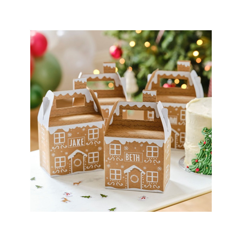 Boîtes cadeaux lunchbox - Gingerbread house