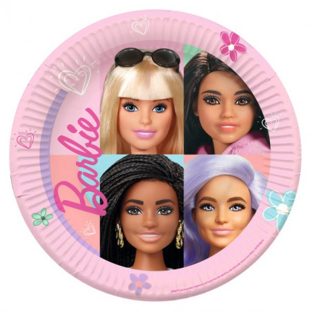 Grandes assiettes Barbie