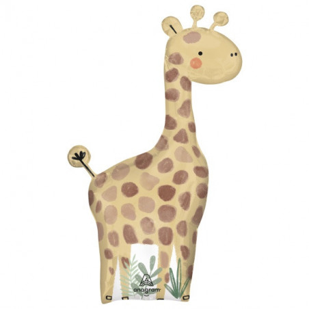 Ballon forme Girafe Jungle Beige