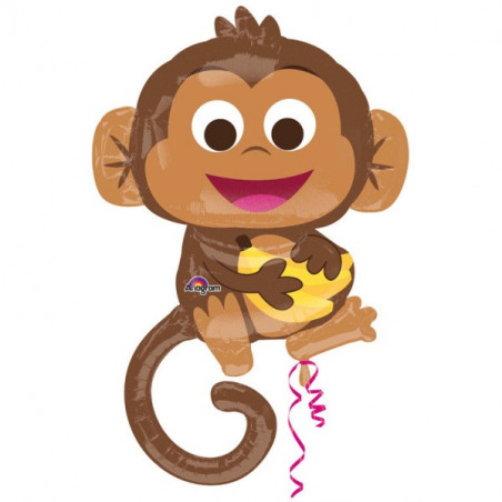 Ballon en forme de Singe avec banane