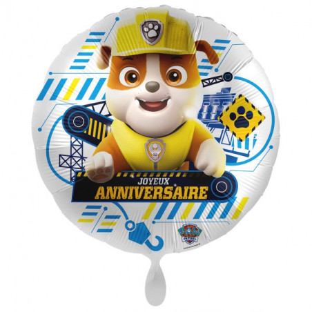 Ballon Rond Anniversaire Ruben Pat Patrouille Chien