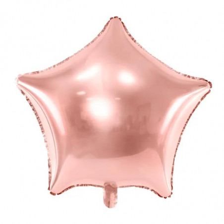 Ballon Etoile Rose Gold en alu 45cm