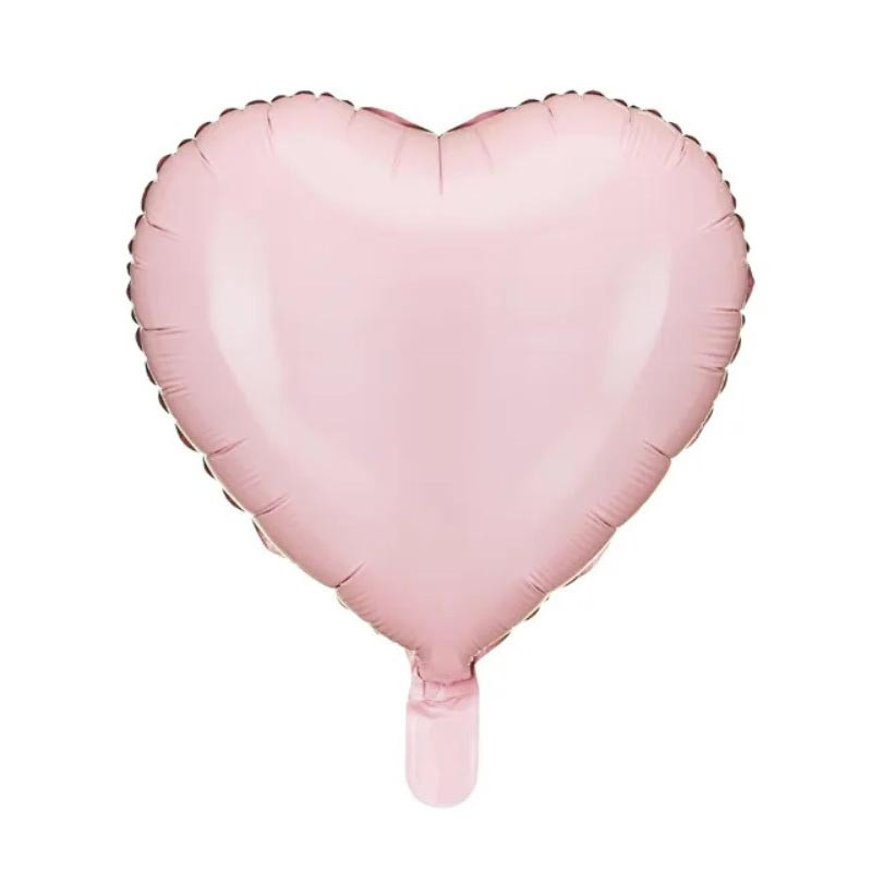 Ballon Coeur Rose Pastel Mat