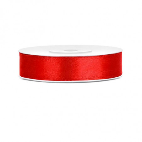 Ruban Satin 12mm Rouge