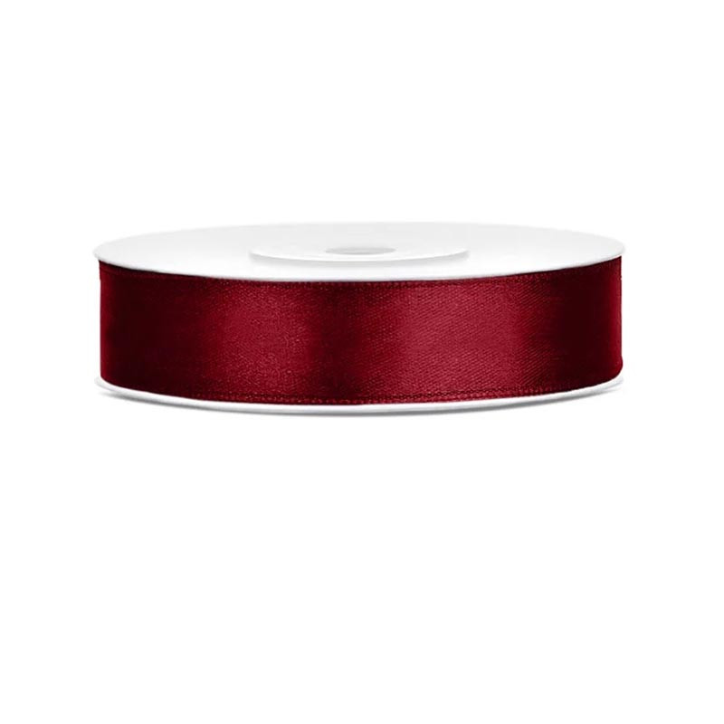 Ruban 12mm Satin Bordeaux