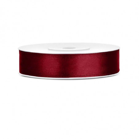 Ruban 12mm Satin Bordeaux