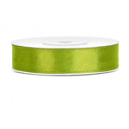 Ruban Vert Pomme 12mm en satin